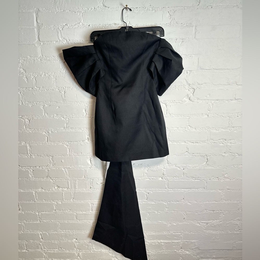 Elliatt Calypso Dress | NWT Bow Back Detail Mini Dress in Black Size XS/6 - Picture 6 of 8